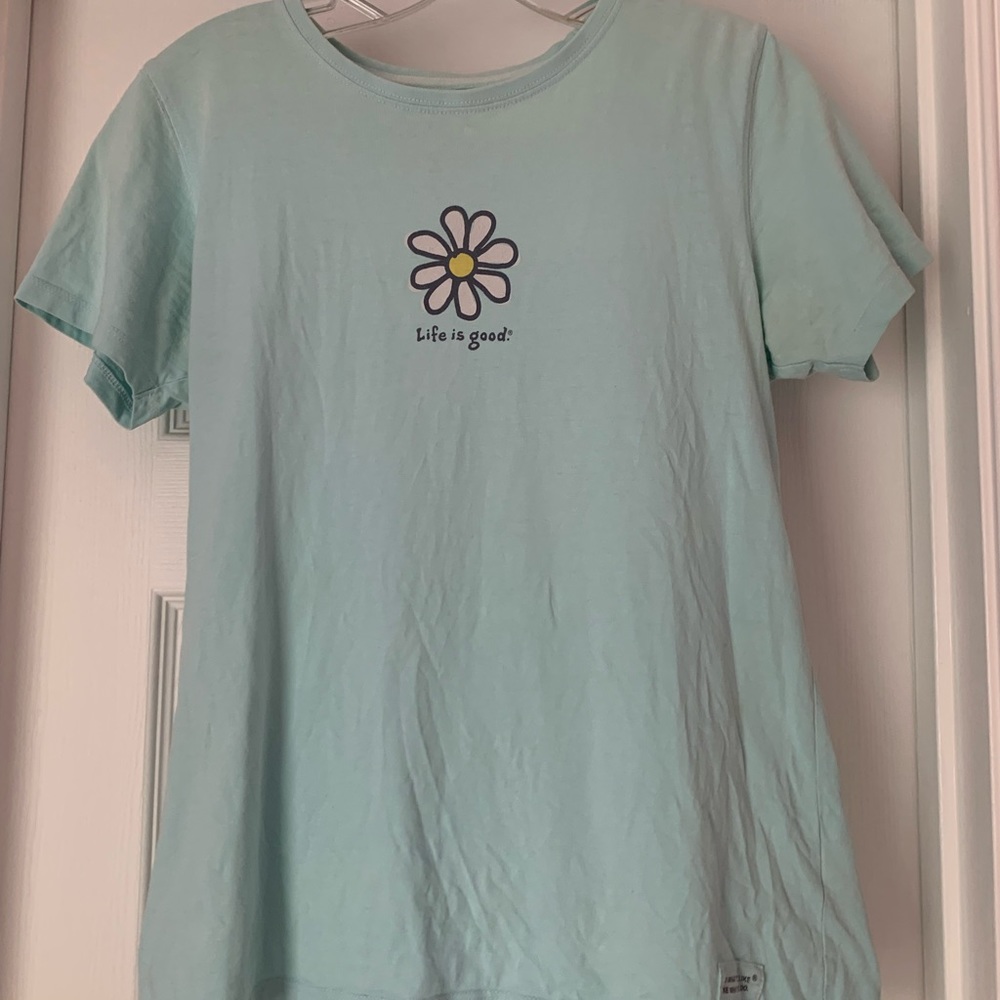 Life Is Good flower shirt